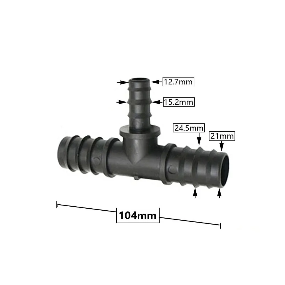 16/20/25mm rura PE łącznik zaczep prosty Tee kolankowy reduktor węża do systemu nawadniania kropelkowego