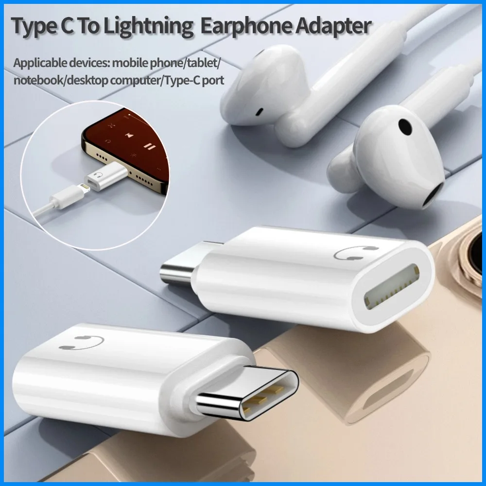 

Переходник для быстрой зарядки Lightning (женский) на Type-C (мужской) для iOS, конвертер USB для передачи данных, аксессуар для iPhone 15/16