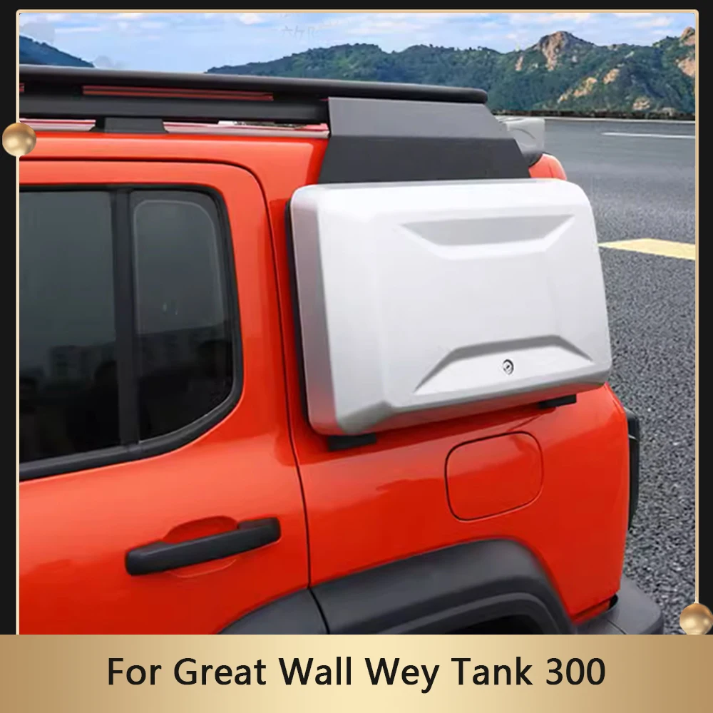 

1 Set Rear Window Modification Kit ABS Side Backpack For Great Wall Wey Tank 300 Car 4x4 Off-road Side Toolbox Schoolbag