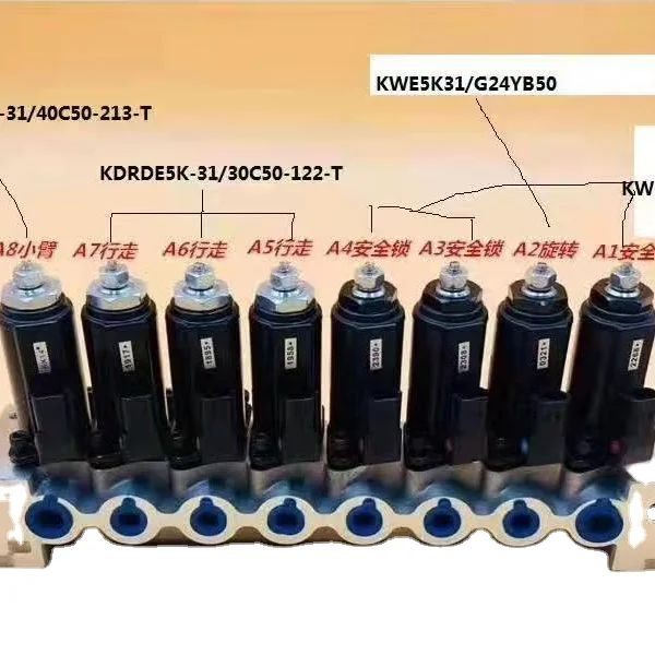 

TLF SK250-8 SK200-8 Excvtor Spre Prts Solenoid Vlve Group KDRDE5K-31 KDRDE5KR-31 KWE5K-31