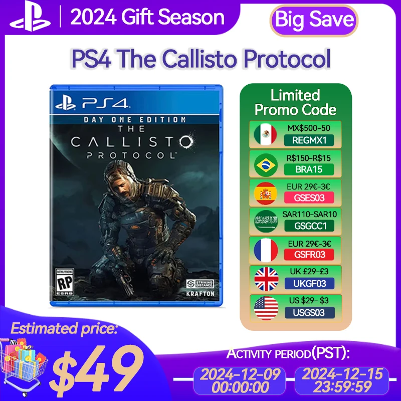 Sony PlayStation 4 The Callisto Protocol PS4 Game Deals for Platform PlayStation4 PS4 PlayStation5 PS5 CD-version Game Consoles