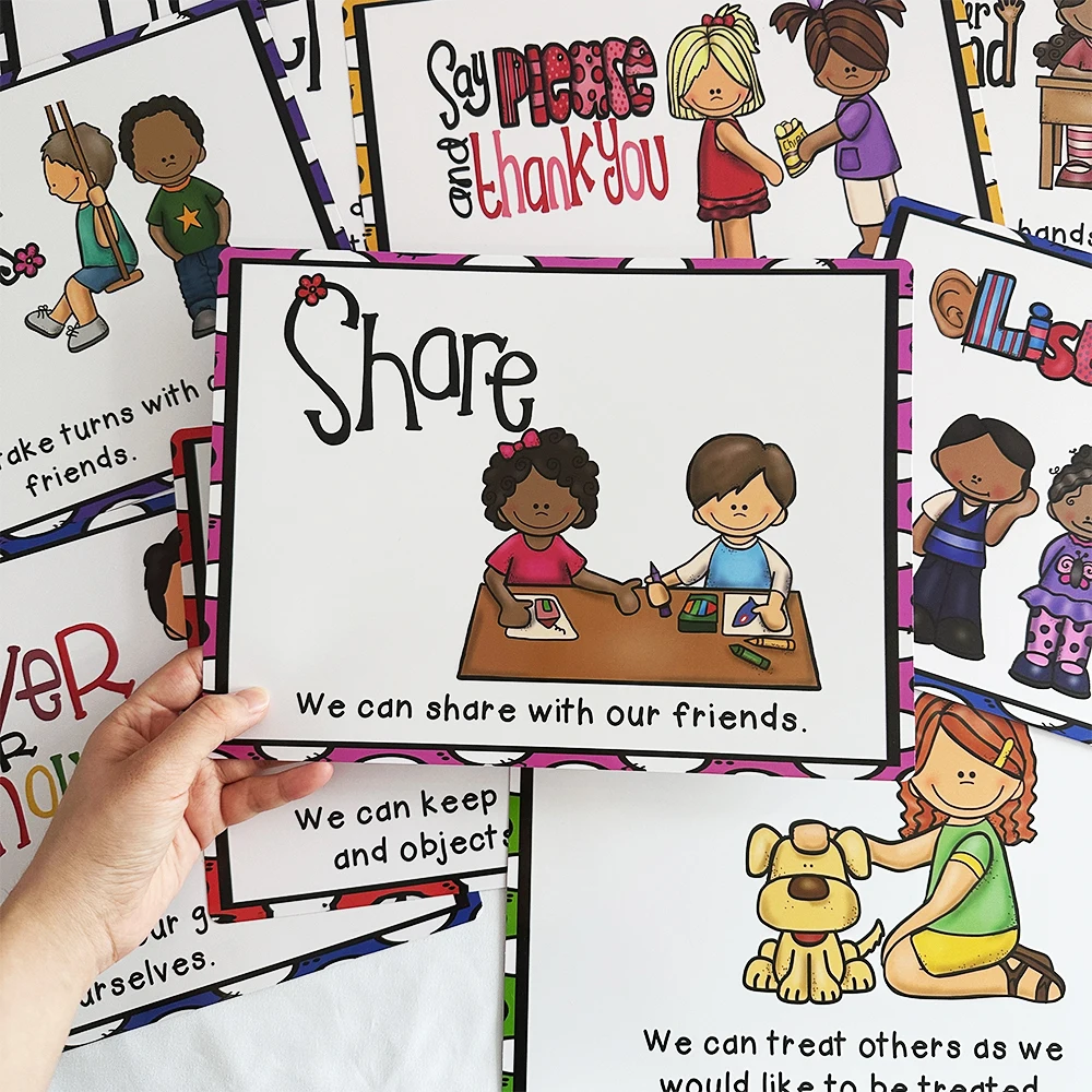 9 шт., декоративные постеры для детского сада