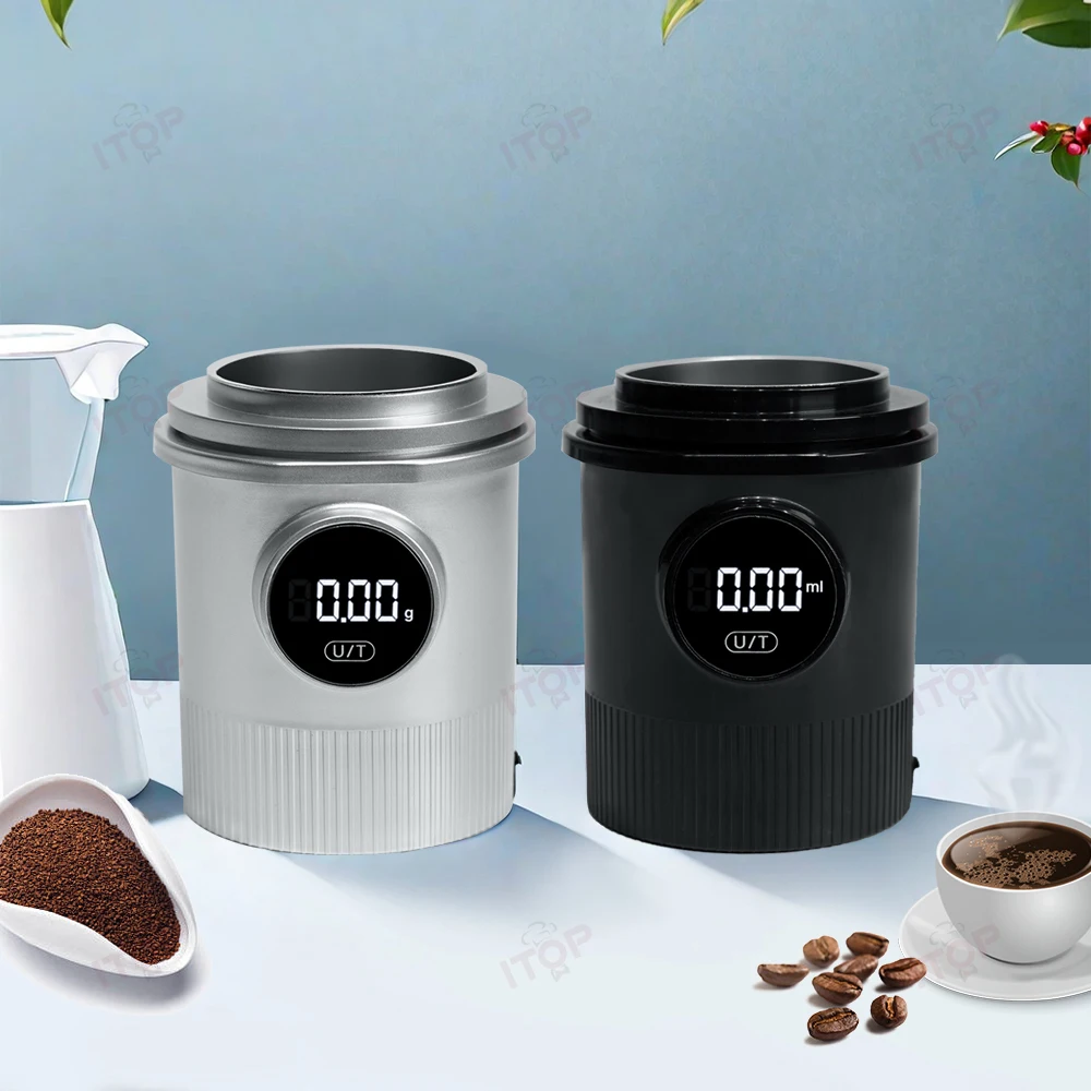 STLF JW مستلزمات قياس الإسبريسو الكهربائية الذكية الدقيقة 0.1 جرام مقياس القهوة الرقمي مقياس وزن القهوة مقياس القهوة #3