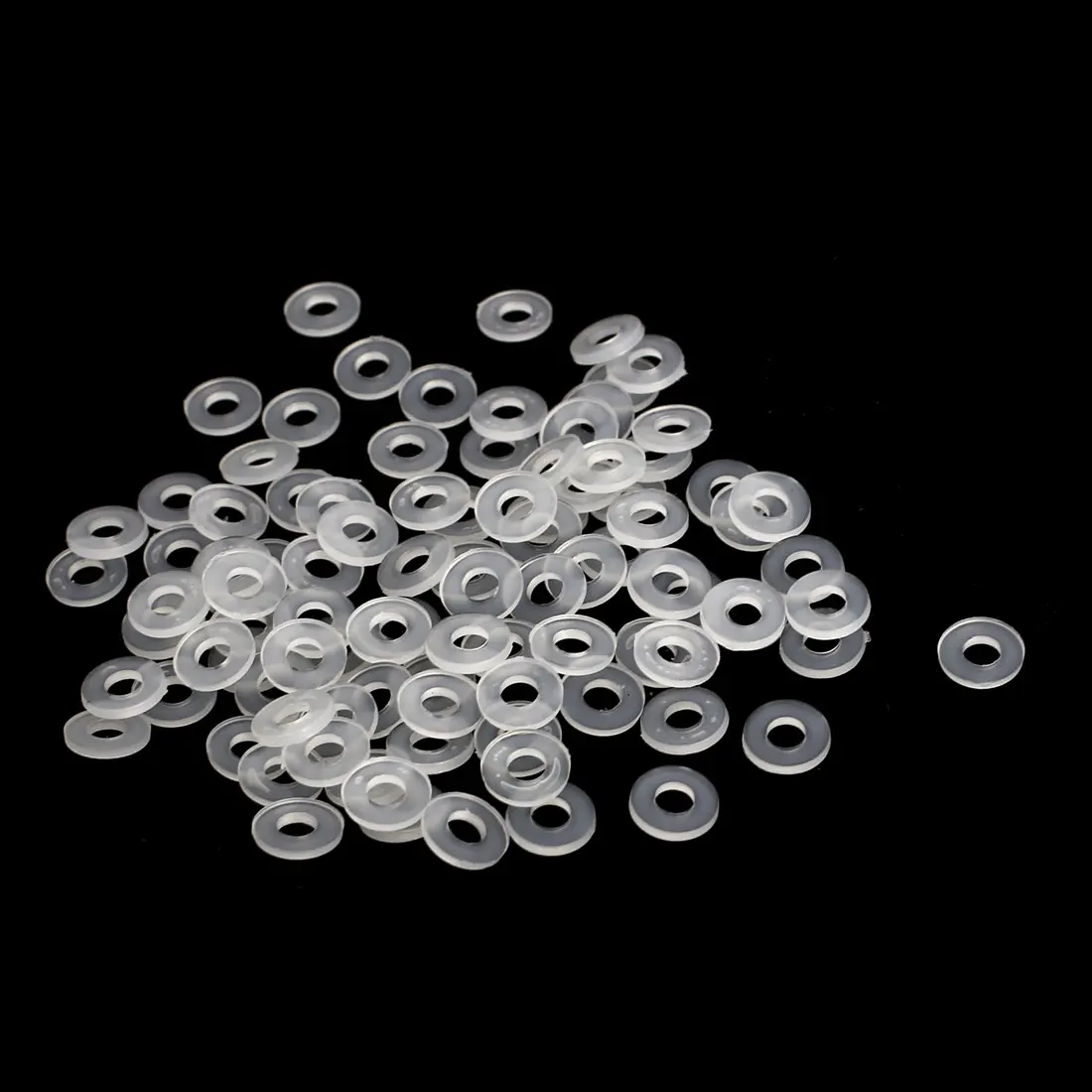 

100Pcs M2 M3 M4 M5 M5.8 M6 M10 Nylon Flat Washers Clear Insulating Plain Gasket Sealing Ring Spacer Flat Washer for Faucet Pipe