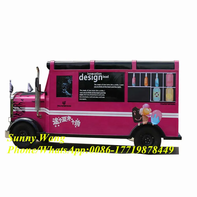 Diakui Mobile katering troli luar ruangan bergerak makanan Trailer dapur truk untuk dijual