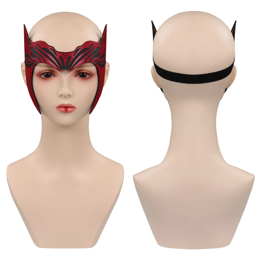 

Scarlet Witch Mask Cosplay PU Masks Helmet Masquerade Halloween Party Costume Props