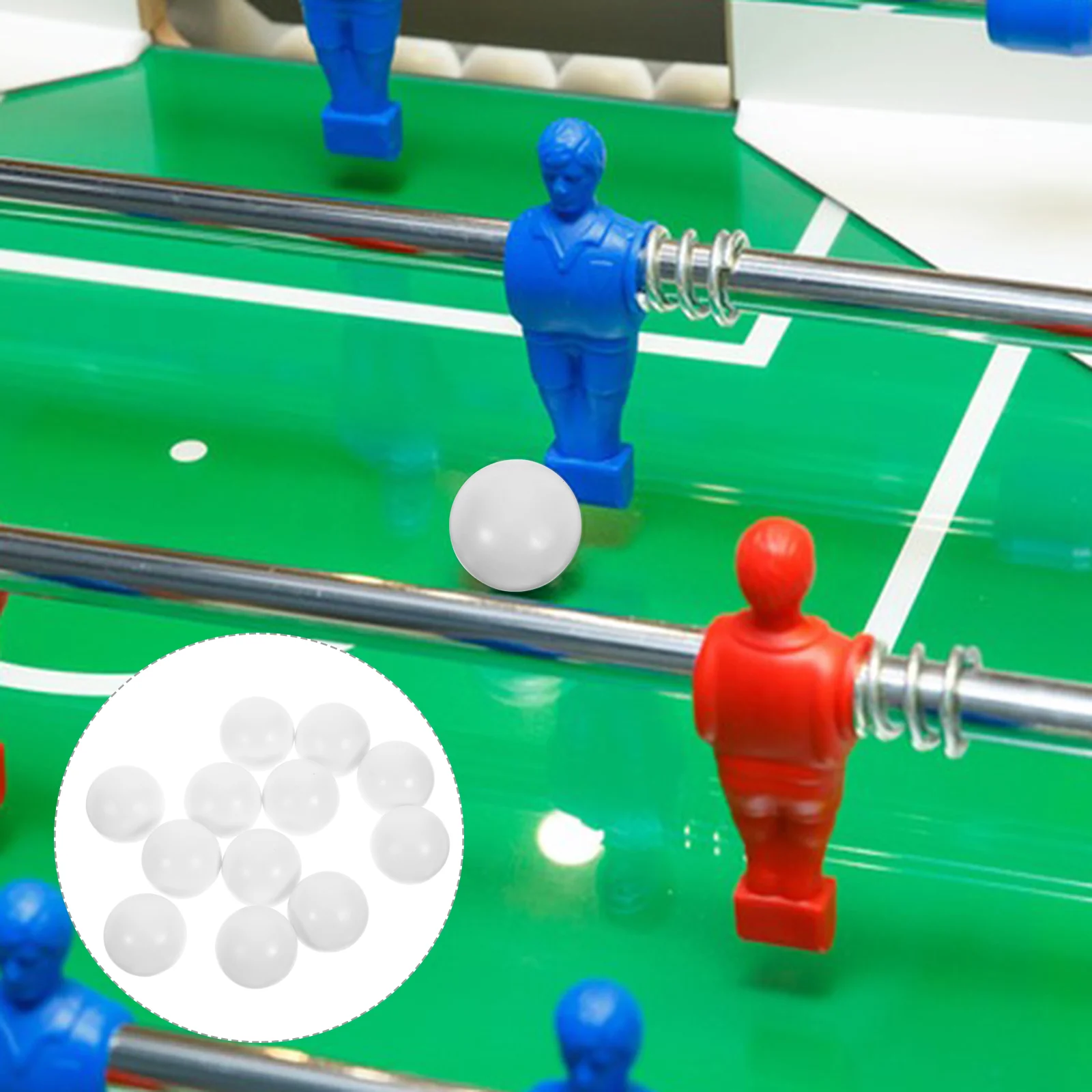 

12 Pcs Mini Table Football Foosball Parts Replacement Balls Desk Game Soccer Footballs Supplies Desktop Accessories