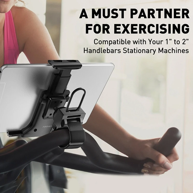 Exercise Bike Phone Holder Universal Motorcycle Handlebar Stand Mount Cell Phone Holder Bracket CradlesFitness Equipment image 3