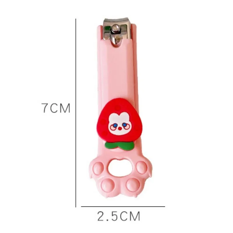 Cute Cartoon Bear Girls Heart Nail Clippers Cutter for Kids Nail Scissor Trimmer Kawaii Beauty Nail Art Baby Care Tool