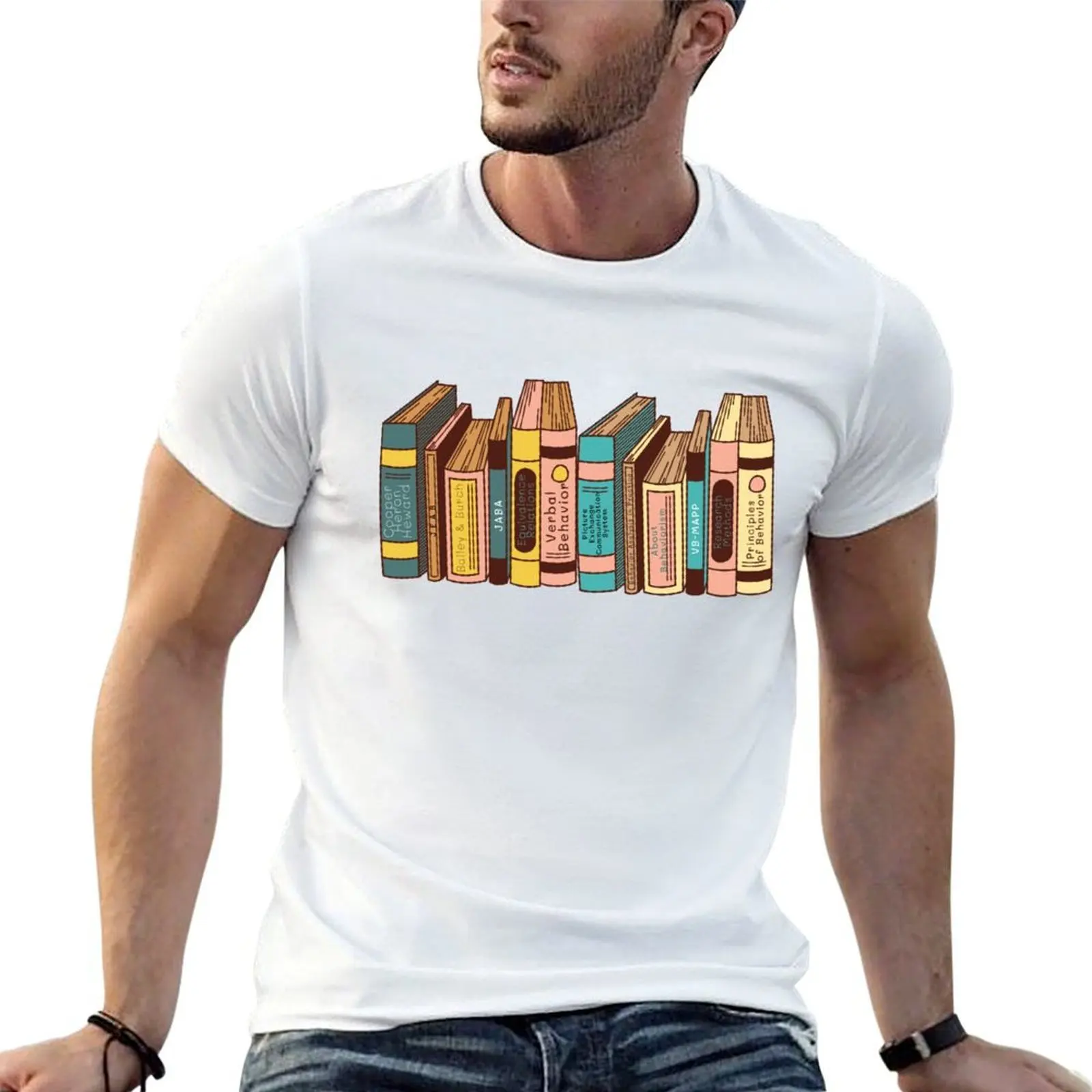 Behavior Analyst BCBA Books T-Shirt hippie clothes shirts graphic tees men clothes
