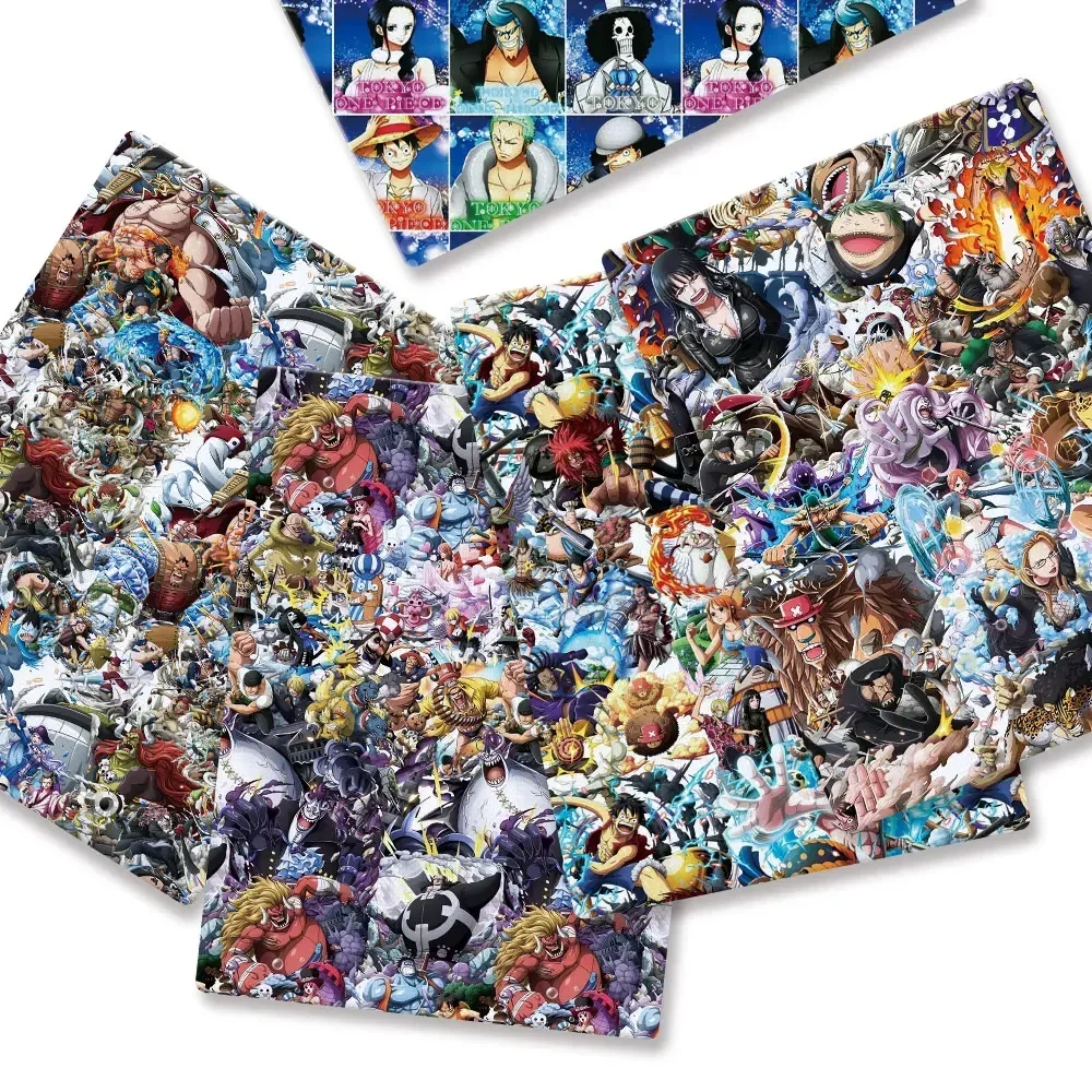 One Piece Anime peripherals Fabric 140*50cm DIY Sewing Patchwork Quilting Baby Dress Printed Fabric Fabric Sewing Kids39555