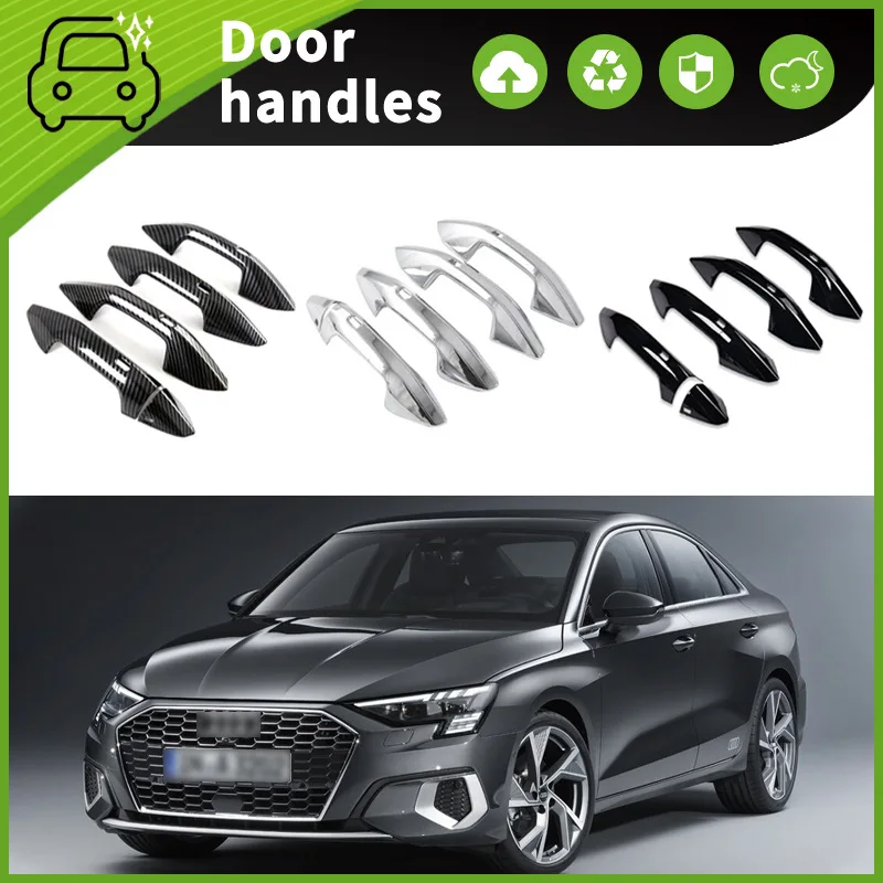 

Подходит для Audi A3L, декоративная дверная ручка, защита от царапин на чаше, для моделей 21-23