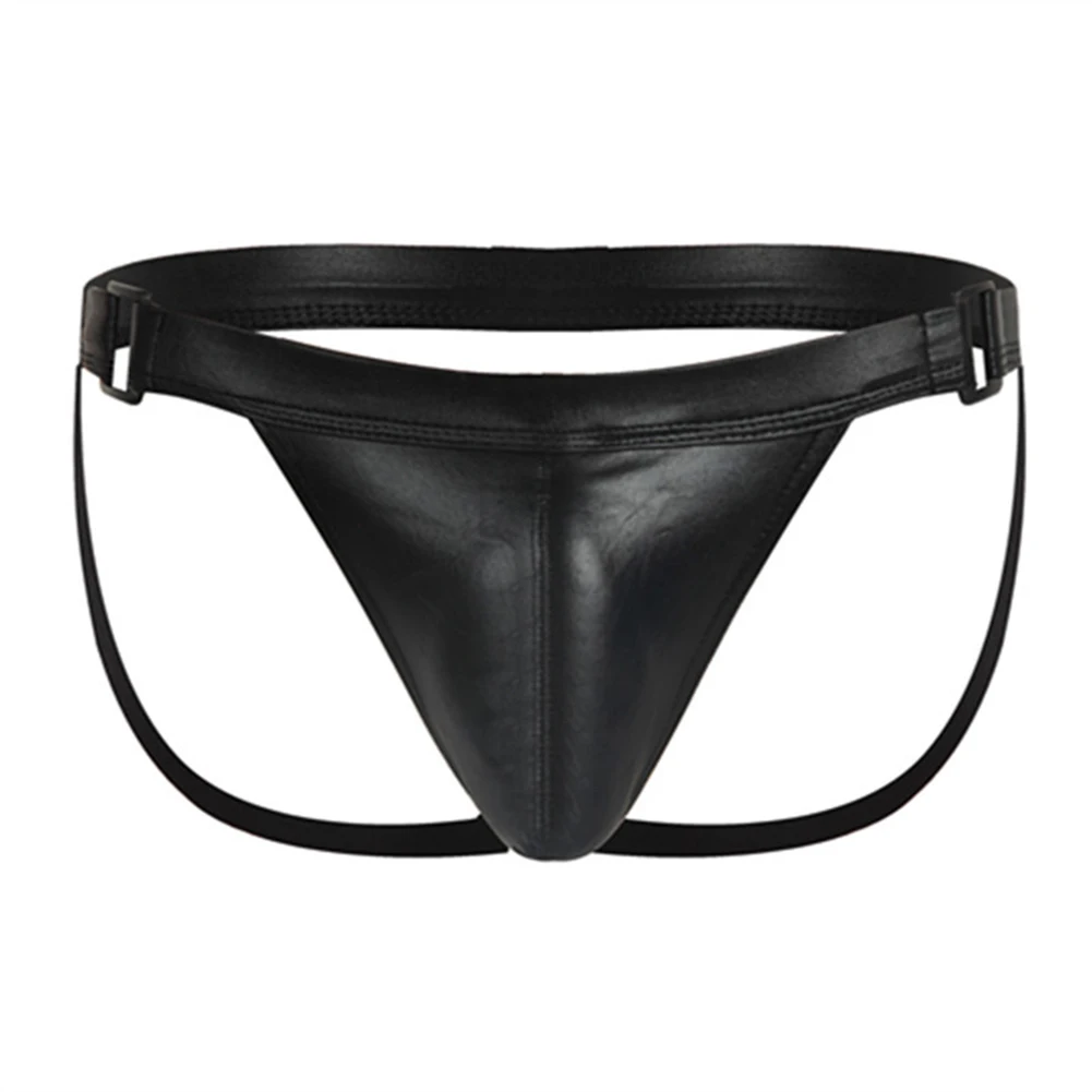 

Fashion Hot Comfy Men Underwear Sexy Underwear Faux Leather Wet Look Pajamas Panties Pants Seamless Sissy Brief