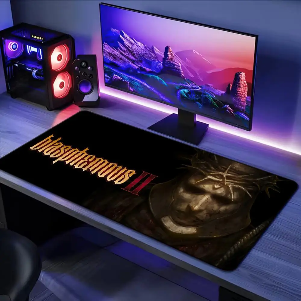 Cool Blasphemous Mouse Pad Gaming Mouse Pad XXL, antideslizante, superficie lisa para juegos y uso en escritorio de oficina