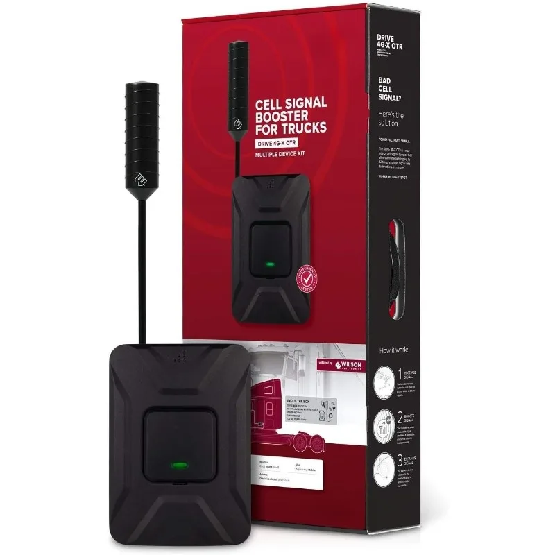 

home.Drive 4G-X OTR 470210 Комплект усилителя сигнала сотового телефона — улучшите сигнал сотового телефона до 32x (обновленный)