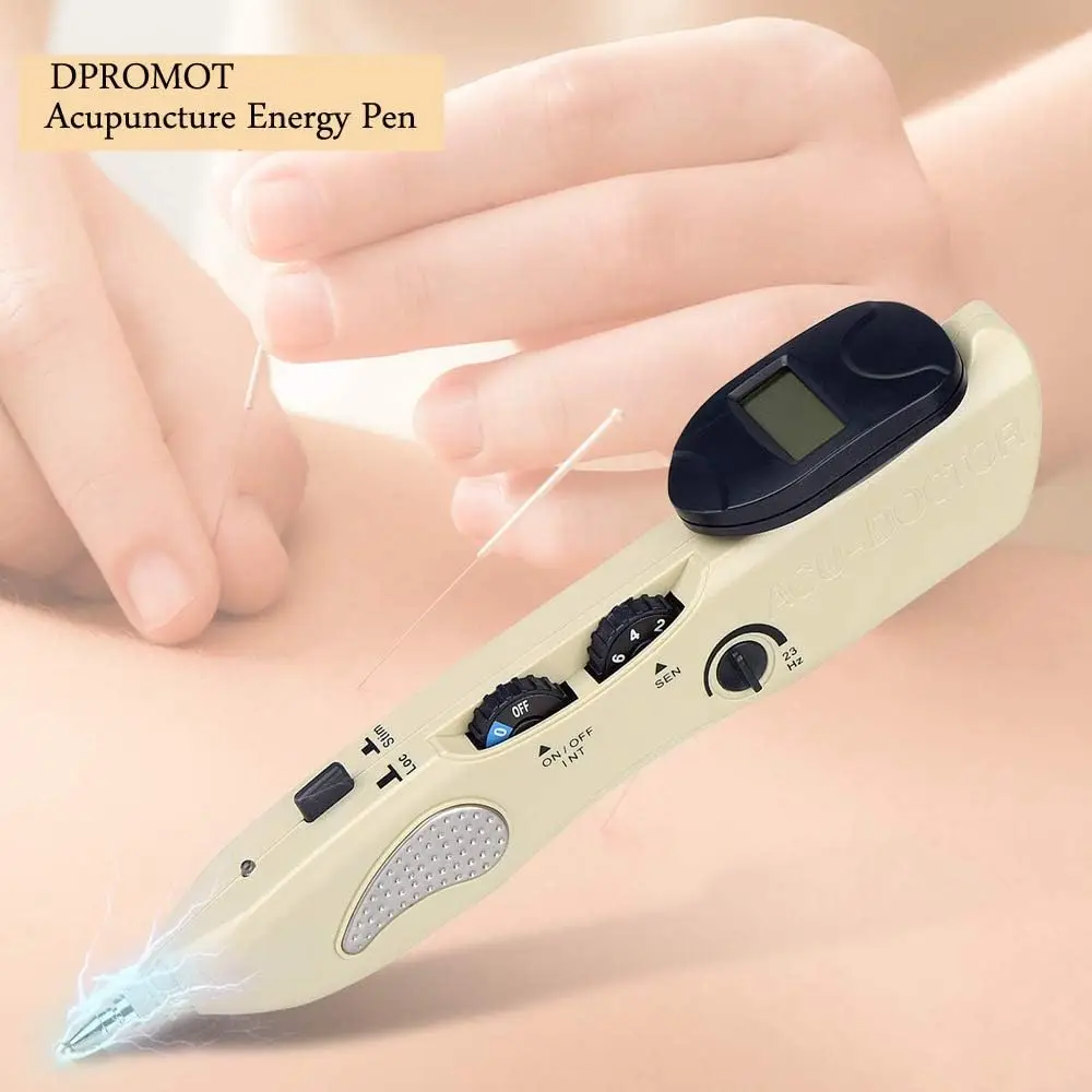 Electric Acupuncture Point Massage Pen Therapy Pain Relief Electronic Meridian Energy Pen Body Head Back Neck Leg Massager