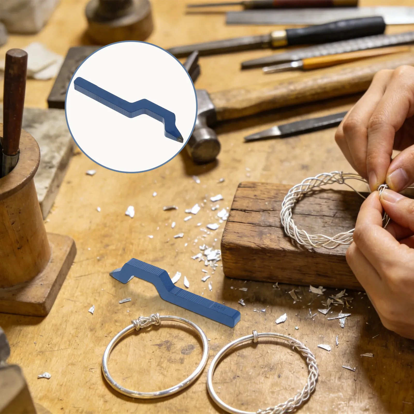 

3.7 Inch Jewelry Stamping Tools Curved Metal Punch for Rings Bracelets Silver Working Engraving Tool Steel Marking Punch Mold