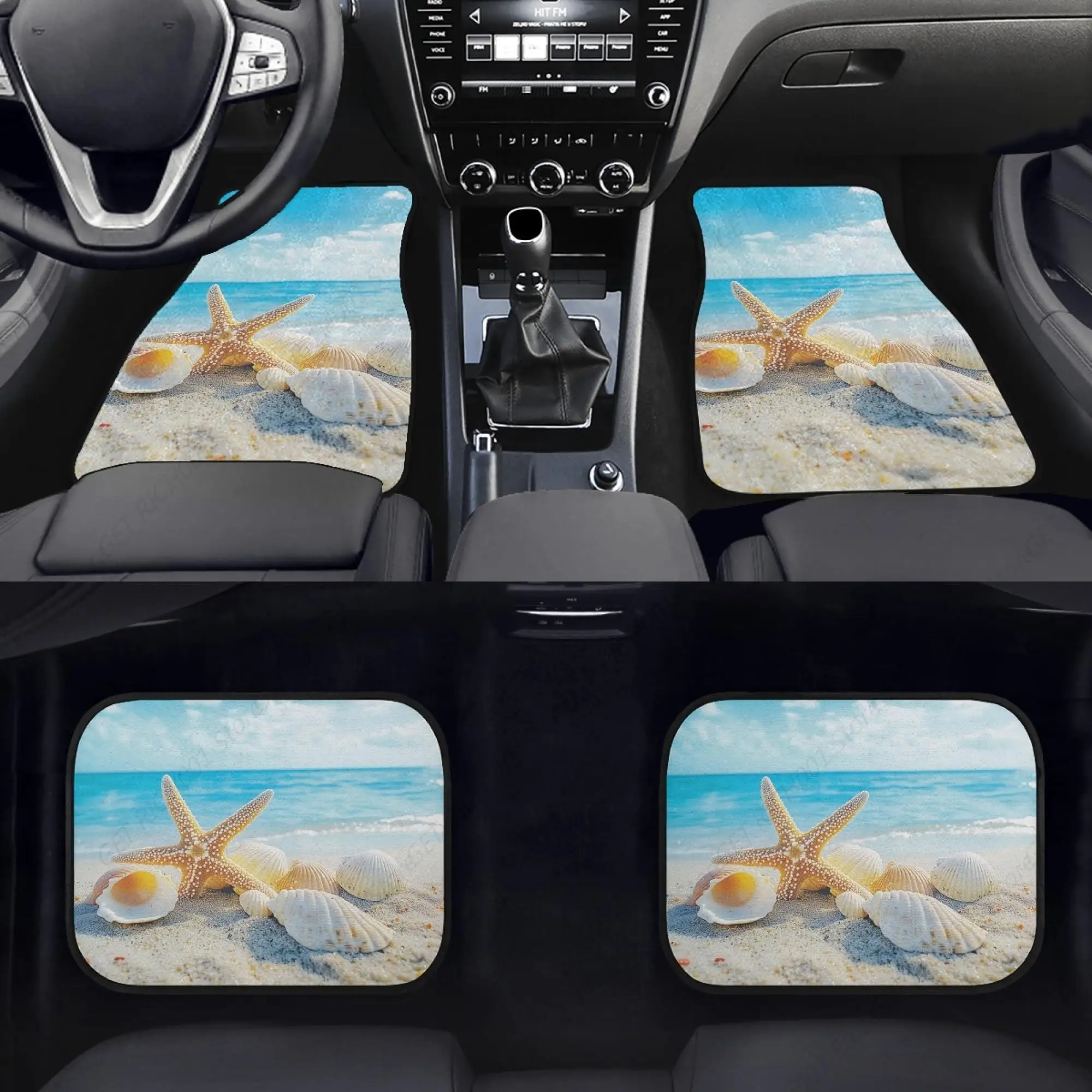 

Alfombrillas Conch Estrella Mar Para Coche, Accesorios Para Coche, SUV, Camión, Alfombrillas Lanteras Y Traseras, Coración I