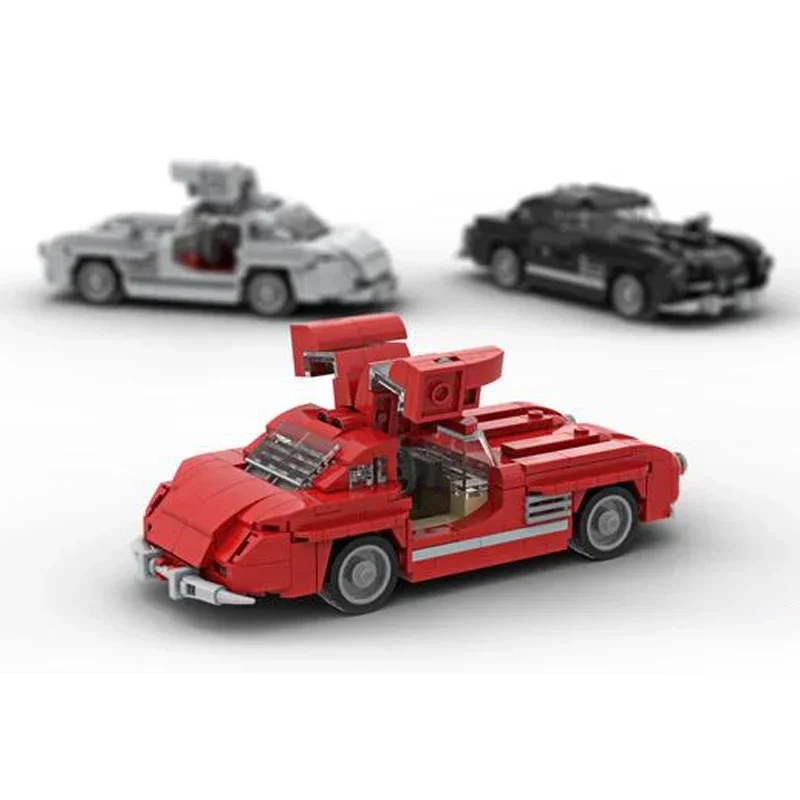 Moc Mattoni da costruzione Città Supercar Modello Velocità 300 SL Tecnologia Blocco modulare Regali Giocattoli per bambini Set fai da te Assemblaggio