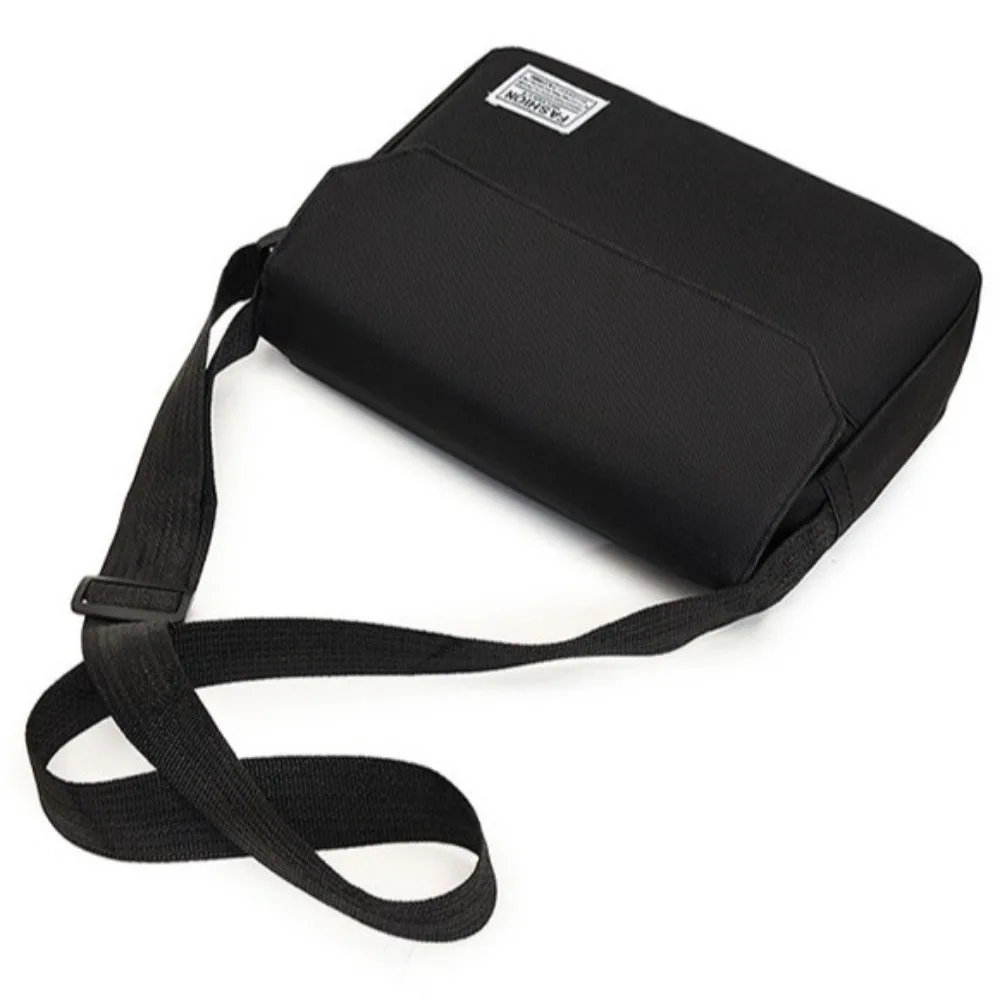 

Solid Color Men's Messenger Bag Large Capacity Adjustable Strap Nylon Shoulder Bag Multi-pocket Minimalist Crossbody Bag Gifts
