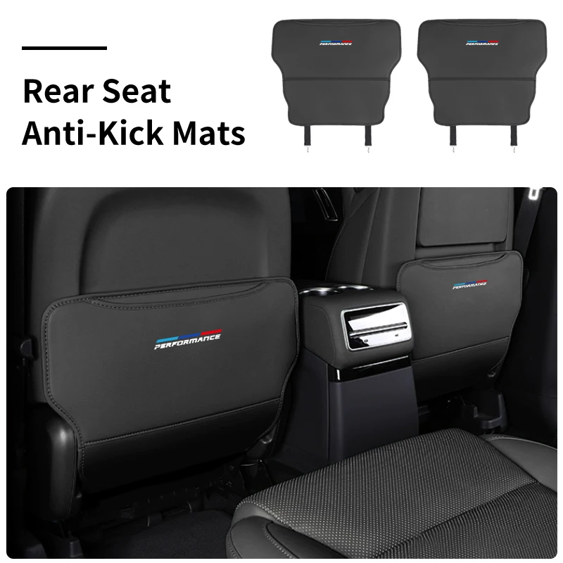 

Car Seat Anti-Kick Pad Seatback Storage Protector Cover Accessories For Performance X1 X3 X5 E39 E46 E90 F20 E60 F30 E36 F10