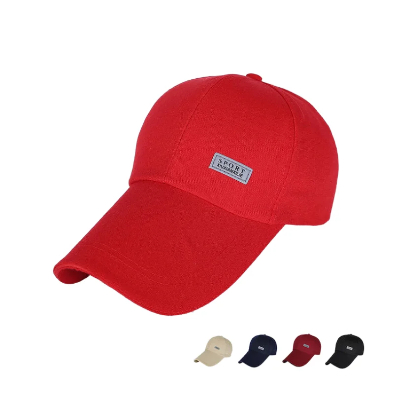 Summer extended eave sunshade baseball cap with adjustable fisherman hat