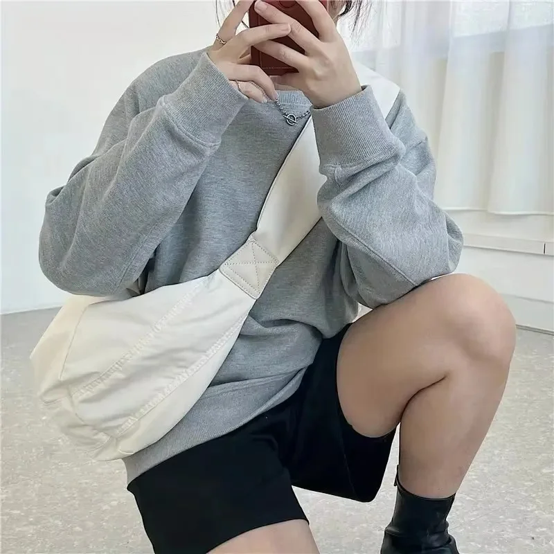 Borsa a tracolla da donna a forma di gnocco, borsa a tracolla Hobos, grande capacità, materiale nuovo stile