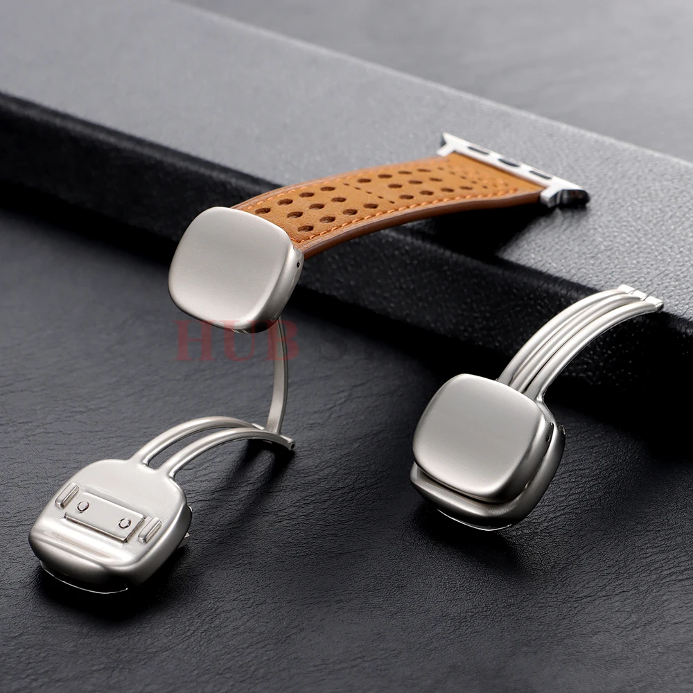 

Металлический ремешок из цинкового сплава с твердой пряжкой для часов, складная застежка из нержавеющей стали 20 мм для кожаного силиконового универсального ремешка для часов, застежки