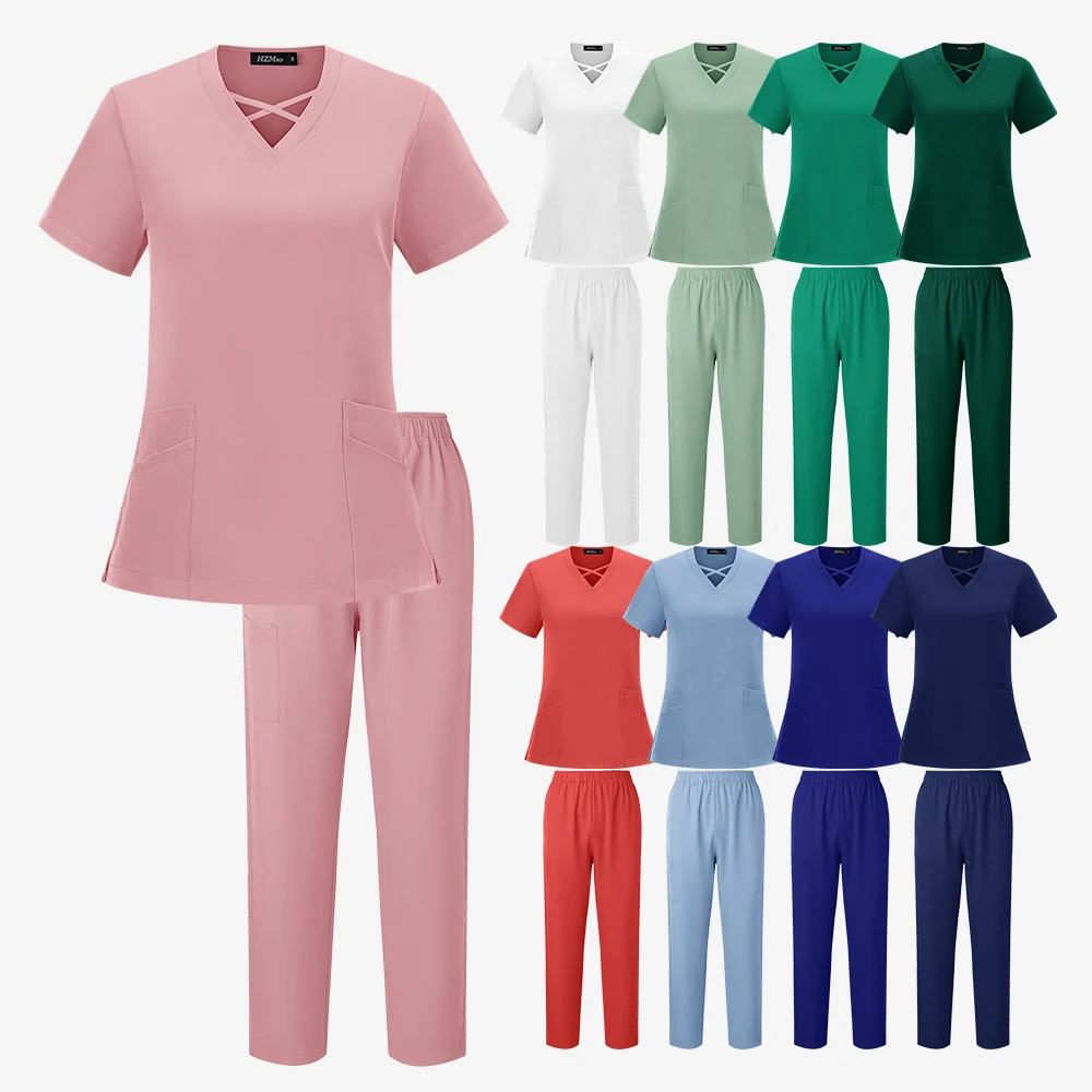 Operating Room Medical Uniform Hospital Overalls A set of  Supplies Nurse Dental Surgery overalls  nurse accessories