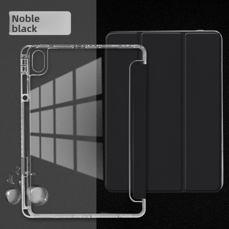 

Защитный чехол для iPad Air11, кожаный чехол для планшета с отсеком для стилуса, прозрачный акриловый жесткий чехол Pro 11 дюймов