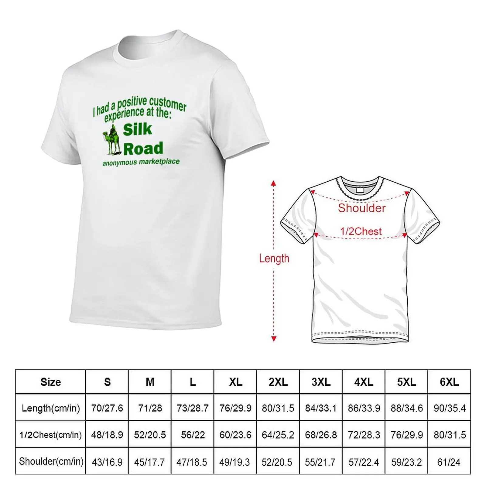 I Had A Positive Customer Experience At The Silk Road T-Shirt t shirts designer cotton t shirt man T-Shirt
