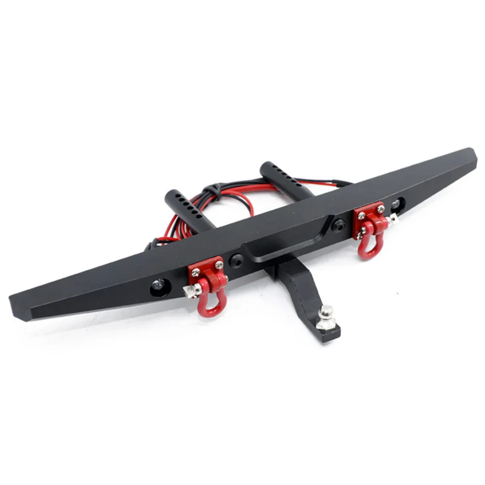 

Металлический задний бампер со светодиодной подсветкой для Traxxas TRX4 Axial SCX10 1/10, детали для обновления гусеничного автомобиля с дистанционным управлением