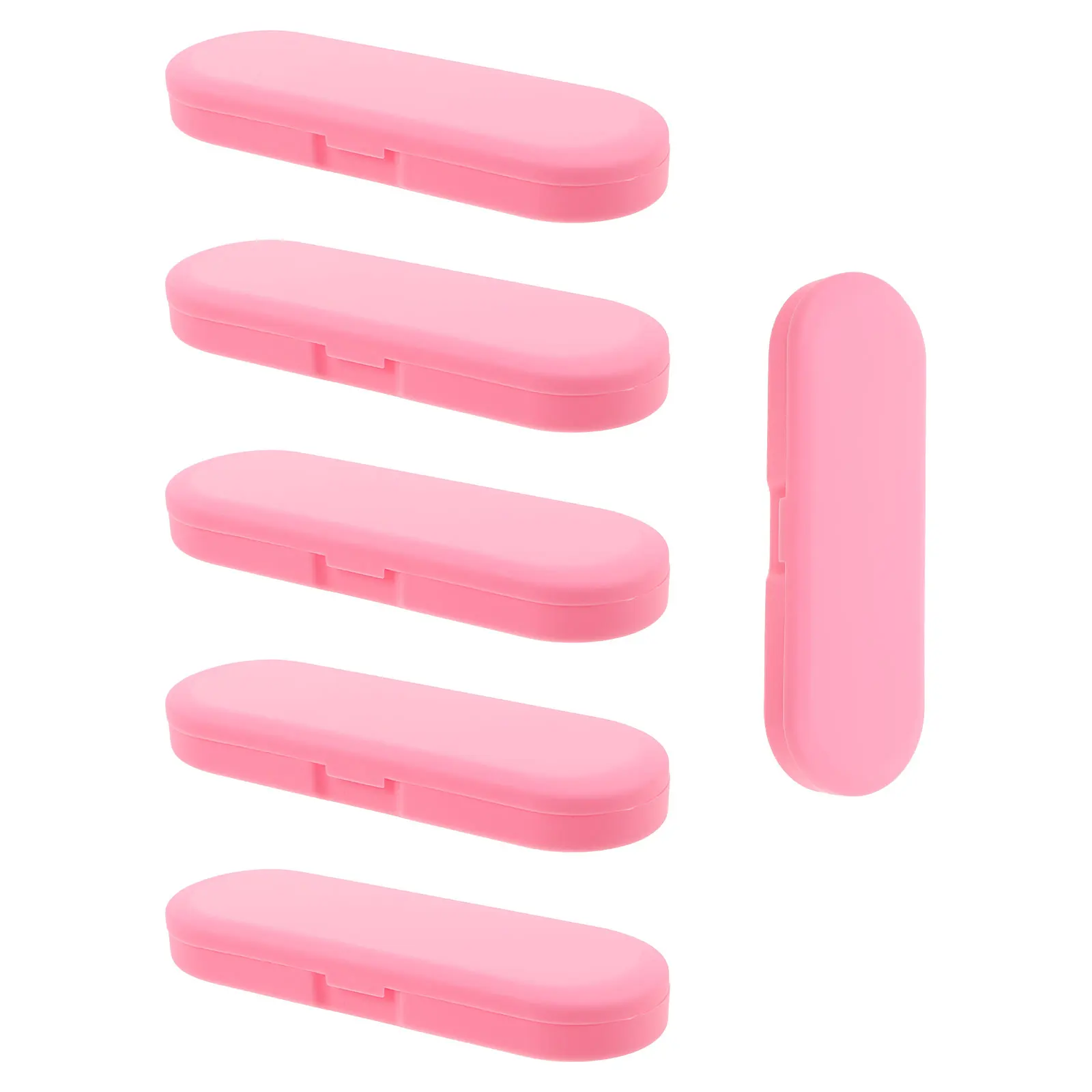 

6pcs Plastic Storage Box Portable Organizer for Cleaning Tools Craft Accessories Travel Tongue Scrubber Blackhead Shovel