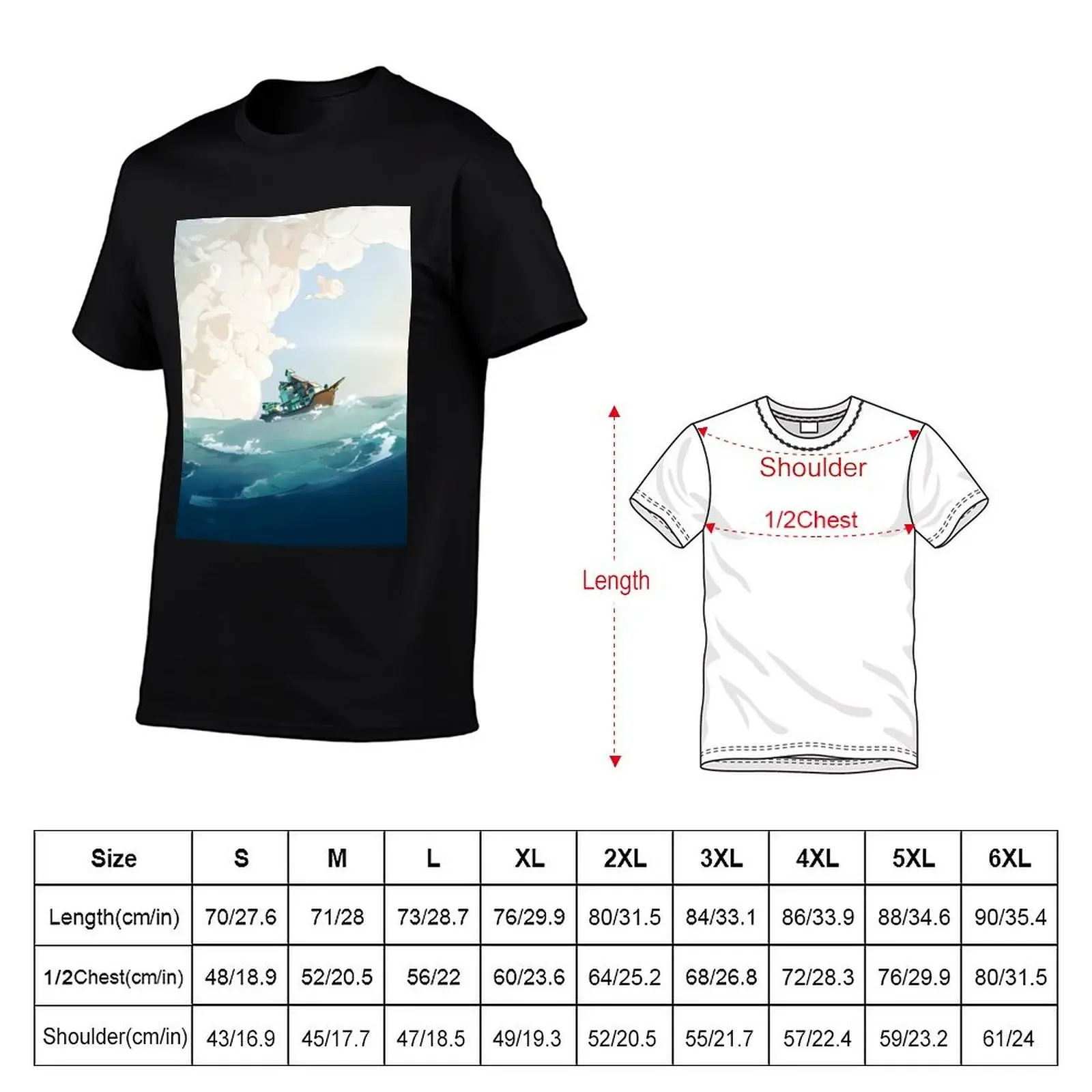 Spiritfarer - Cover Image Fitted T-Shirt graphics vintage clothes quick-drying mens t shirts pack