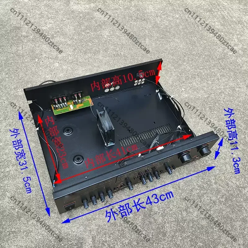 Metal Empty Amplifier Housing DIY Audio Chassis For Preamp Board Tone Volume Control Sound Equipment Replacement Parts