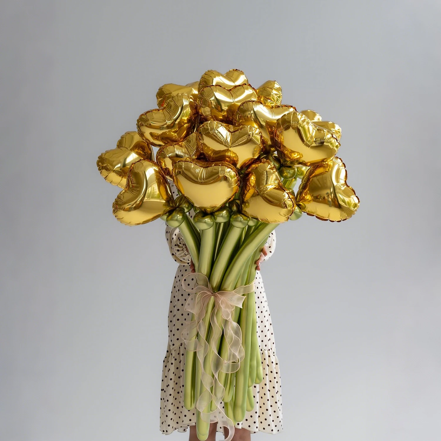 Love Handblumen-Ballon-Set, rote, rosa und gelbe Handblumen, geeignet für Atmosphären-Ballon-Dekorationsblumen – Detail 7
