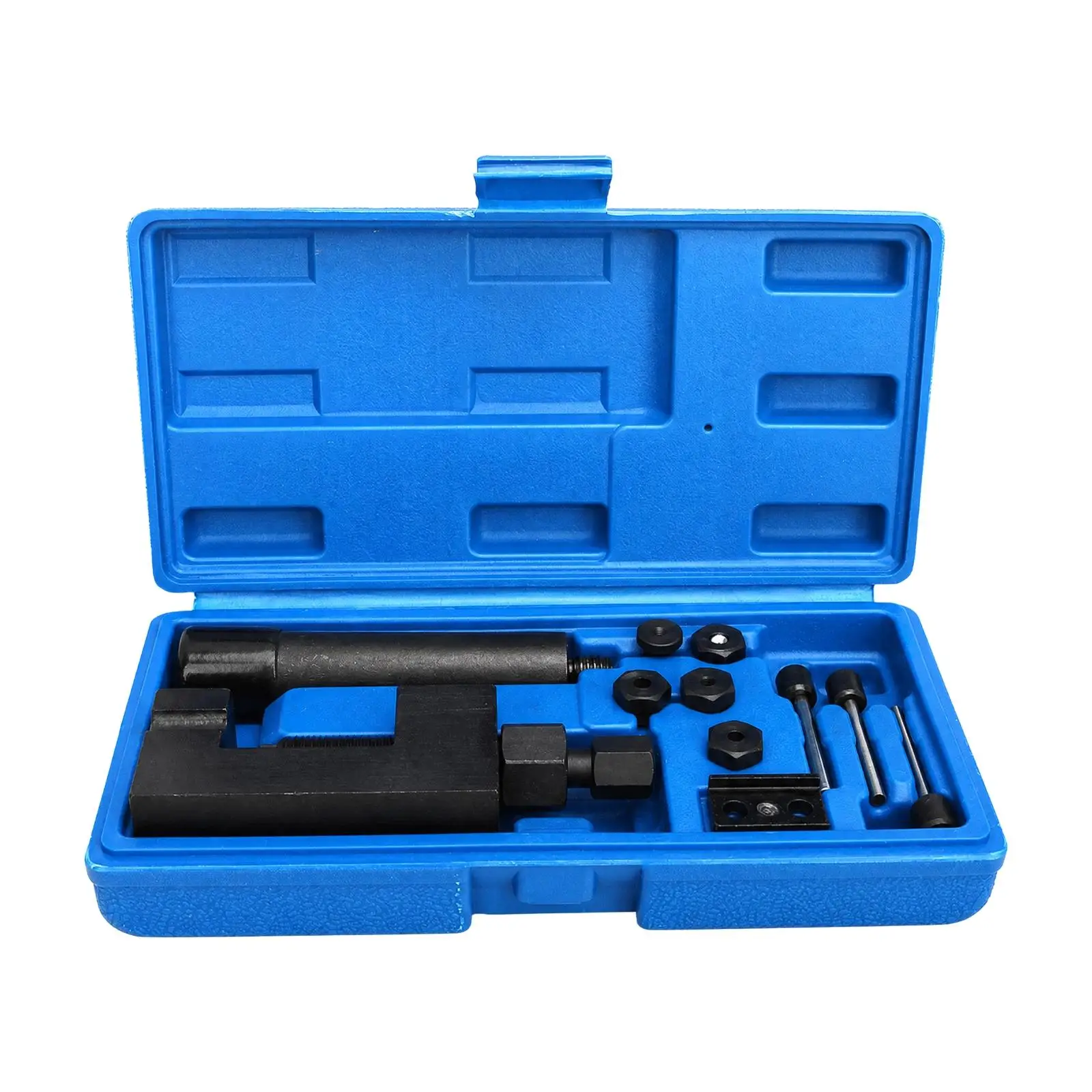 Black Chain Breaking Tool Kit for Workshop Use with 5mm 4mm 3.5mm 2.2mm Pins for Chain Adjustment