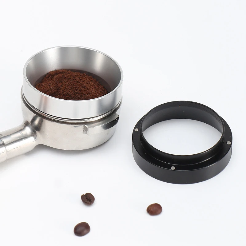 1Pcs 51/53/54/58mm Silver Black Coffee Dosing Ring Magnetic Espresso Intelligent Funnel For Portafilter Barista Tools