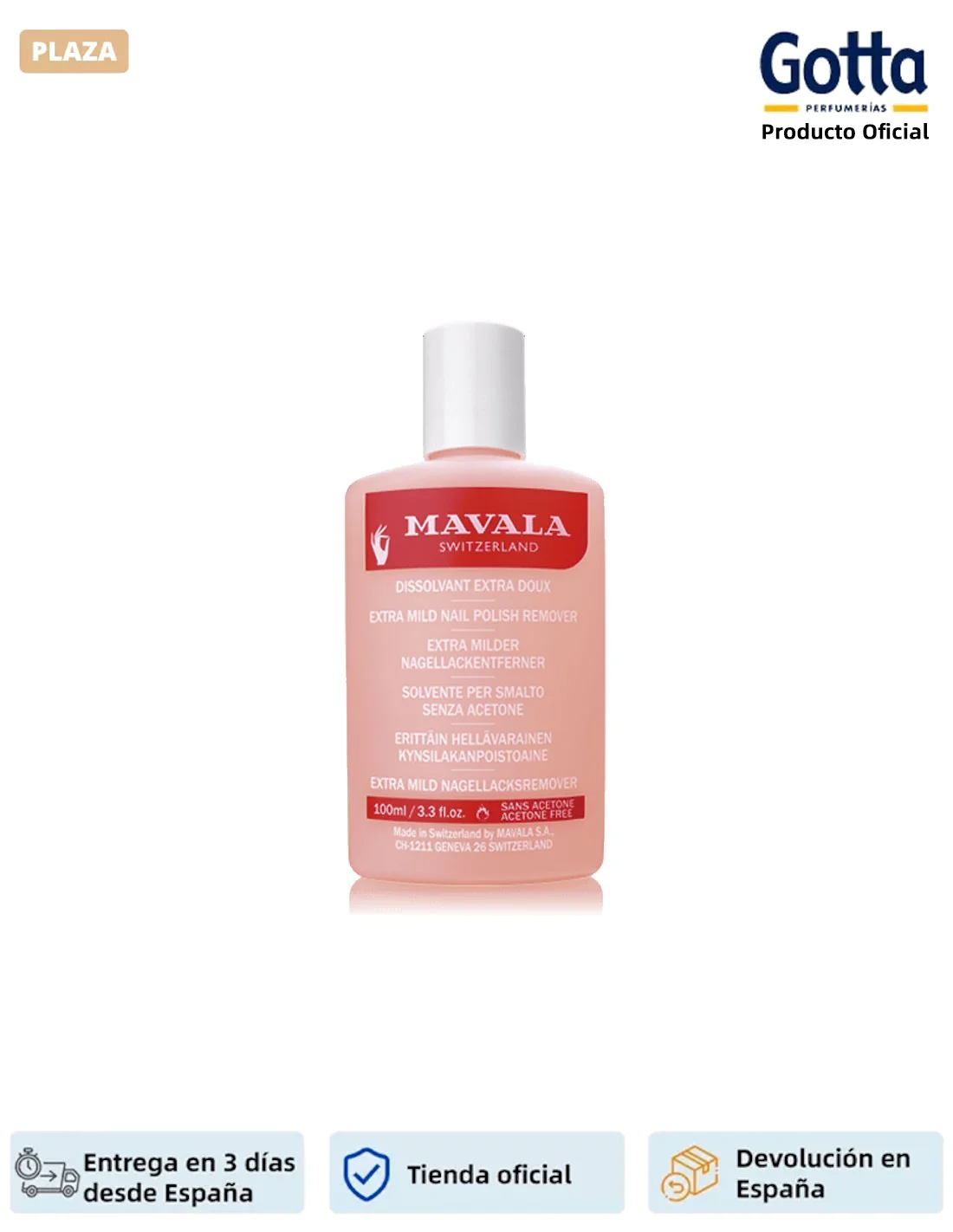 MAVALA-extra-soft Enamel Remover-100 ML-beauty and health, Manicure utensils, manicure, nail polish remover.