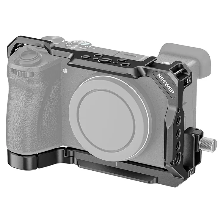

A6700 Camera Cage for Alpha 6700 Aluminum Video Rig with Cable Clamp NATO Rails Cold Shoe