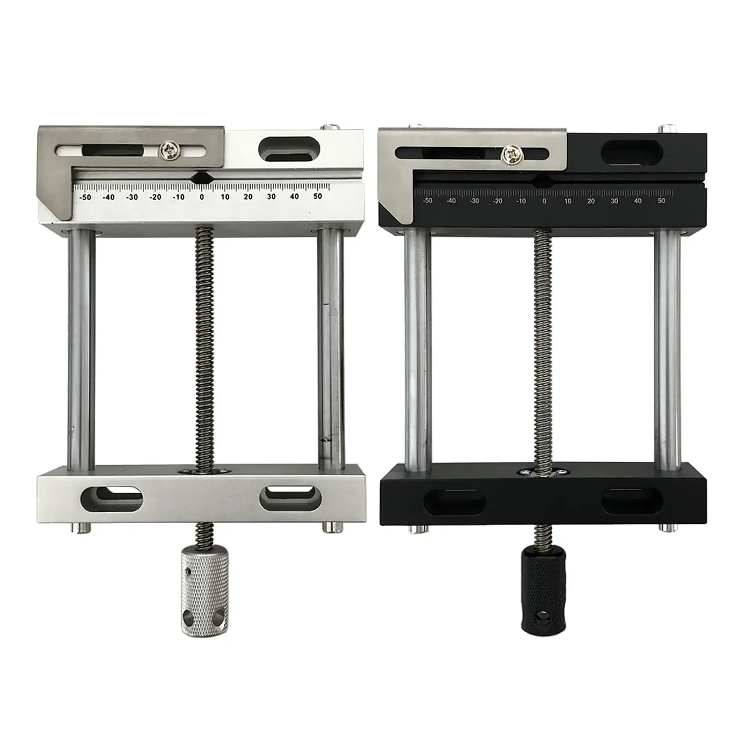 

140x320 мм алюминиевые Плоские щипцы верстак тиски серебристого и черного цвета зажим винт ПАРАЛЛЕЛЬНЫЕ тиски простые тиски QGG инструменты с ЧПУ