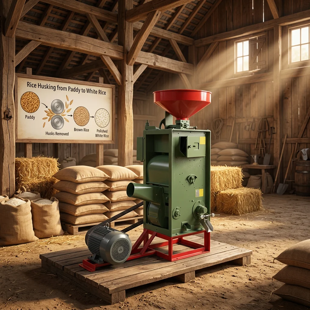 kq-Automatic Rice Milling Machine SB Series Paddy Husker Rice Whitener Commercial Grain Processing Machinery