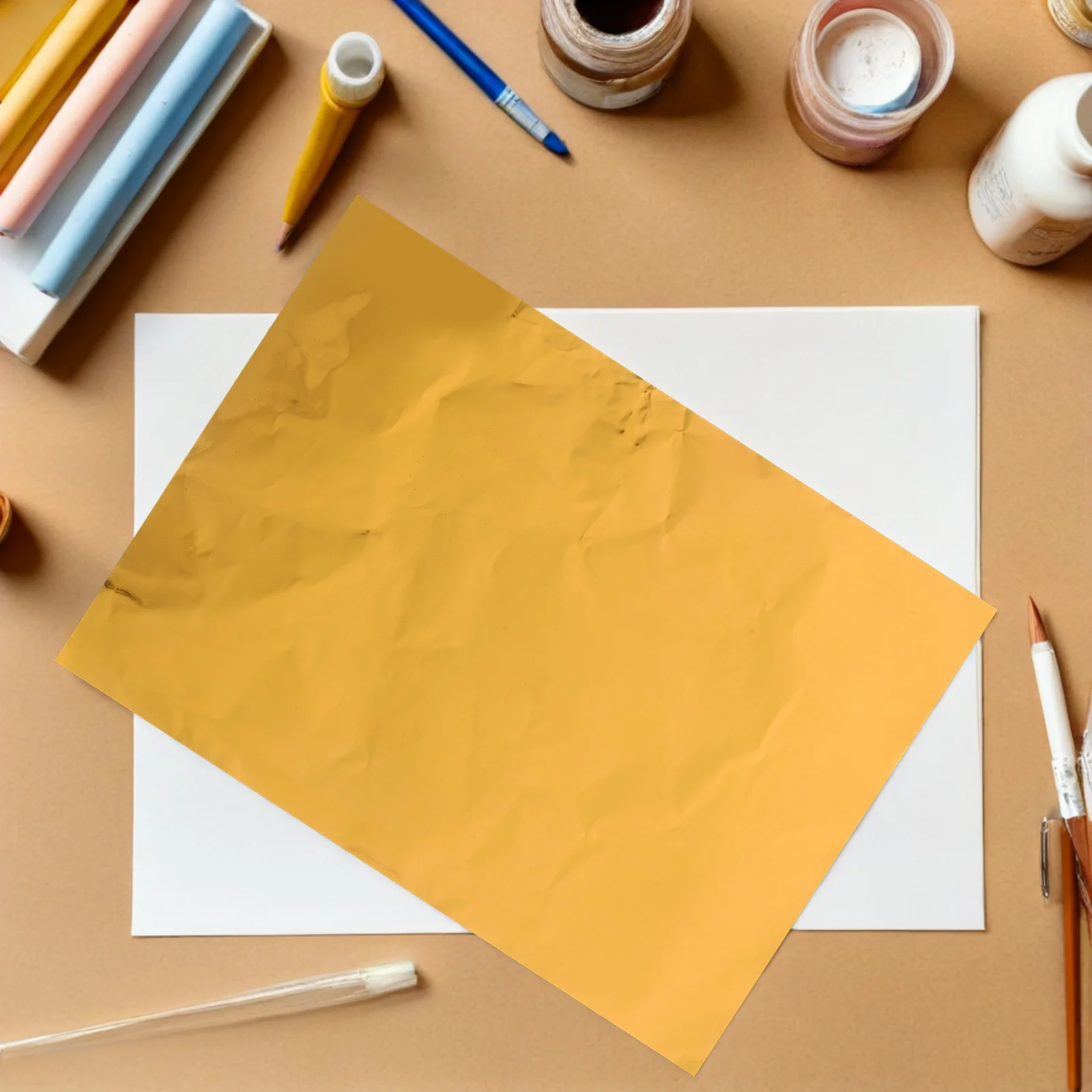

1 set Art Christmas Decoration Gold Foil Sheets For Diy Resin Scrapbooking Furniture Craft Metallic Foil Paper Golden Decorative