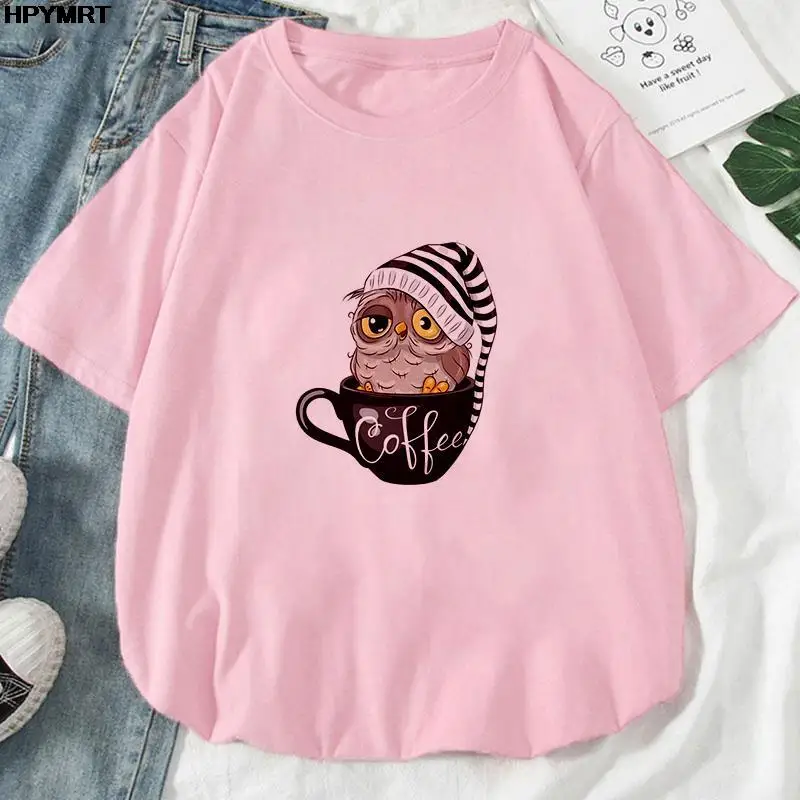 Summer Street Harajuku Fashion womens clothing Cartoon Print T-shirt ladys girl soft cozy Casual cute short sleeve Kawaii shirt