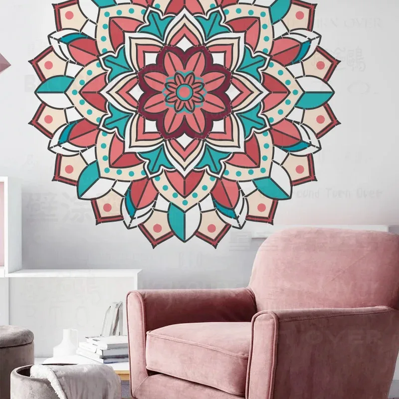 

Трафарет для декора, шаблон для покраски, настенная шпаклевка для рисования, 90 см-130 см, раскраска, мандала, снимает давление для взрослых