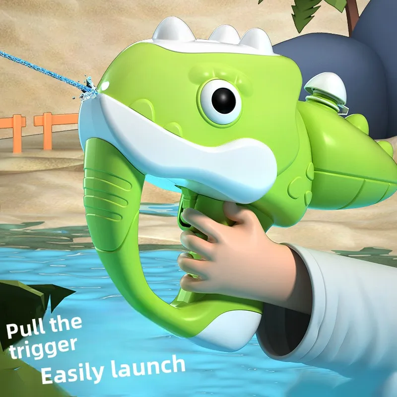 Summer new electric Triceratops children's water play pulse water gun boys outdoor water spray toys