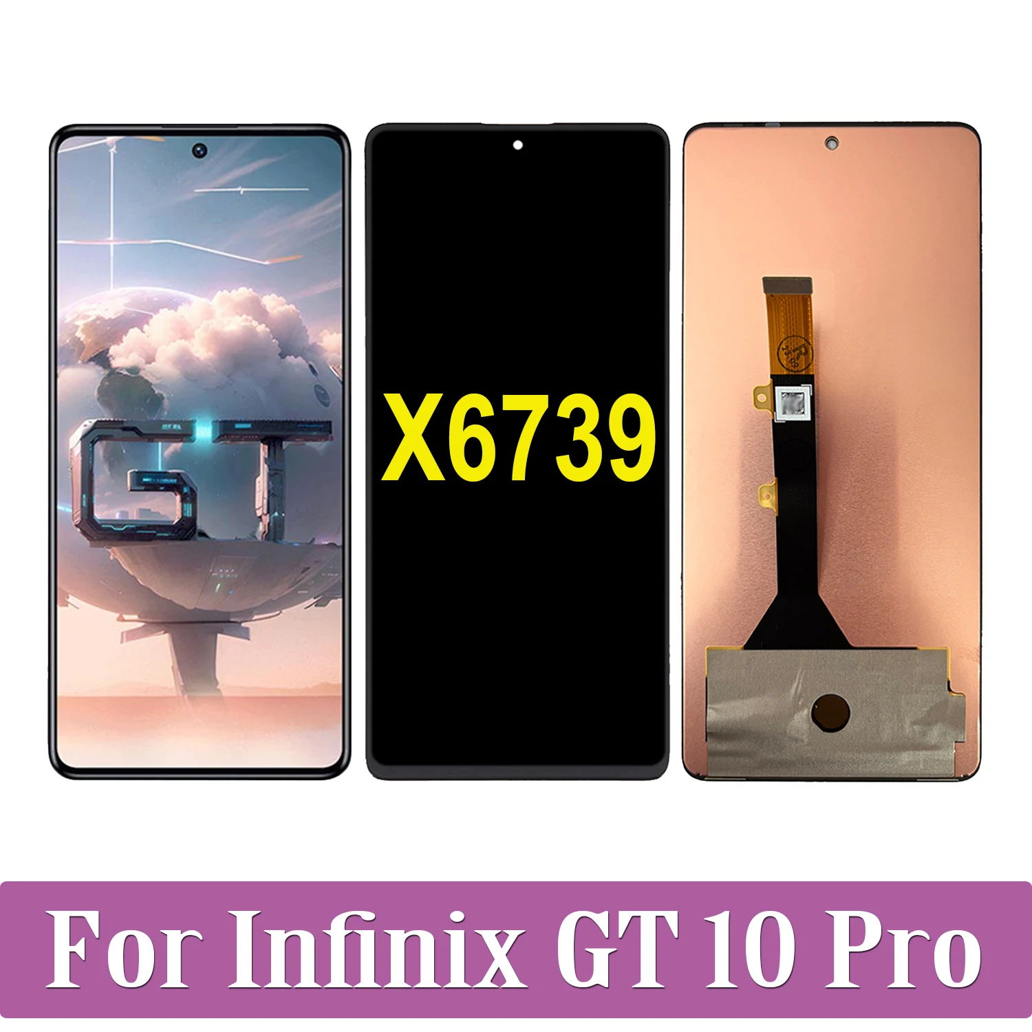 

AMOLED Original For Infinix GT 10 Pro X6739 LCD Display Touch Screen Digitizer Assembly