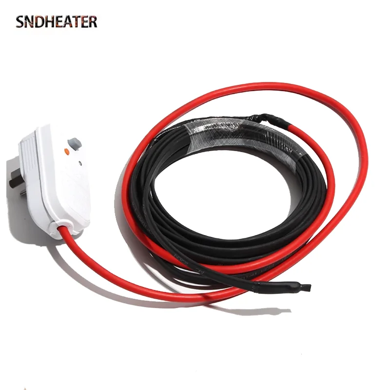 SNDHEATER 220 В электрический размораживатель нагревательный тропический кабель антифриз ремень температура саморегулирующийся с вилкой для водопроводных труб