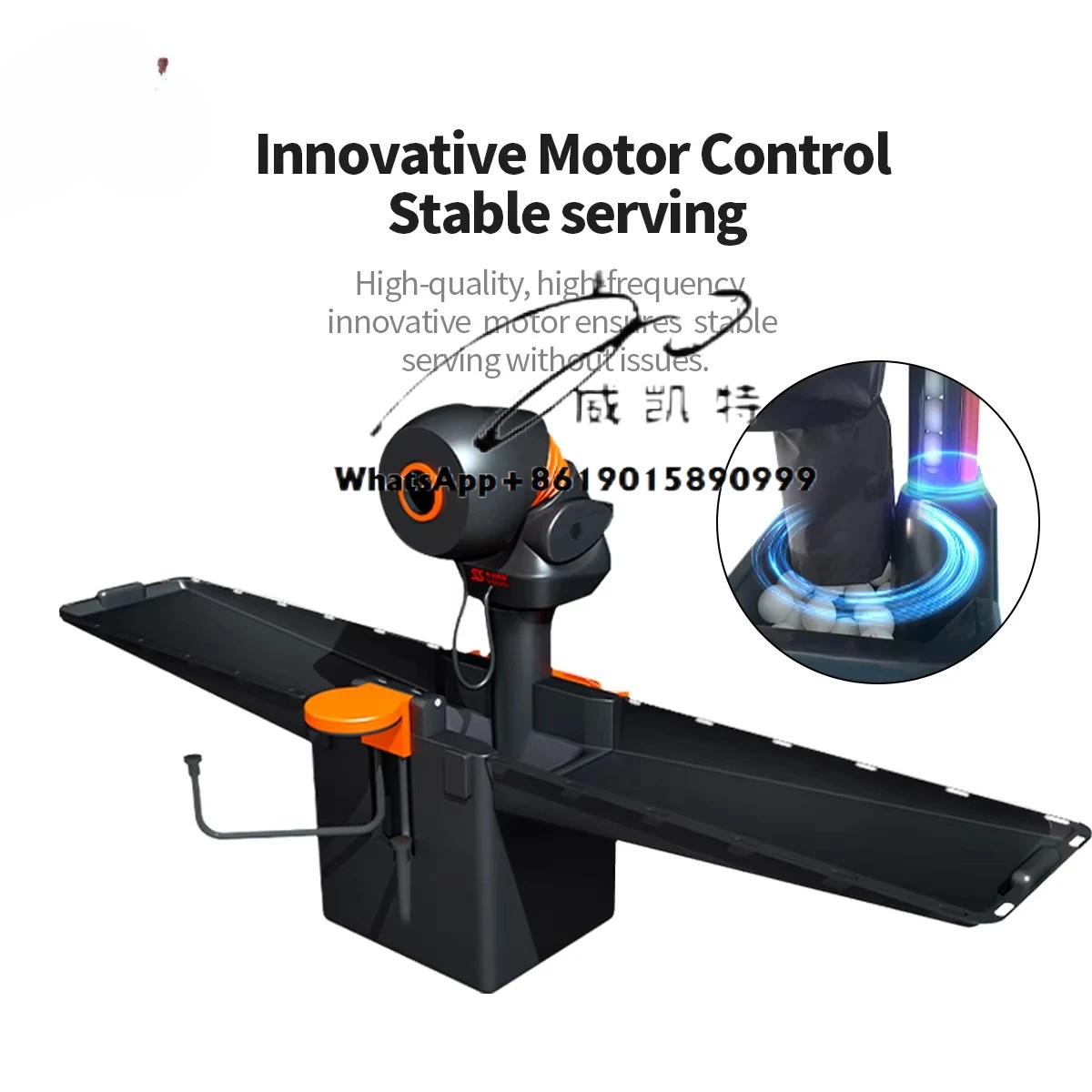 Máquina de bolas de alimentação robô de mesa de tênis de bola SIBOASI P2300