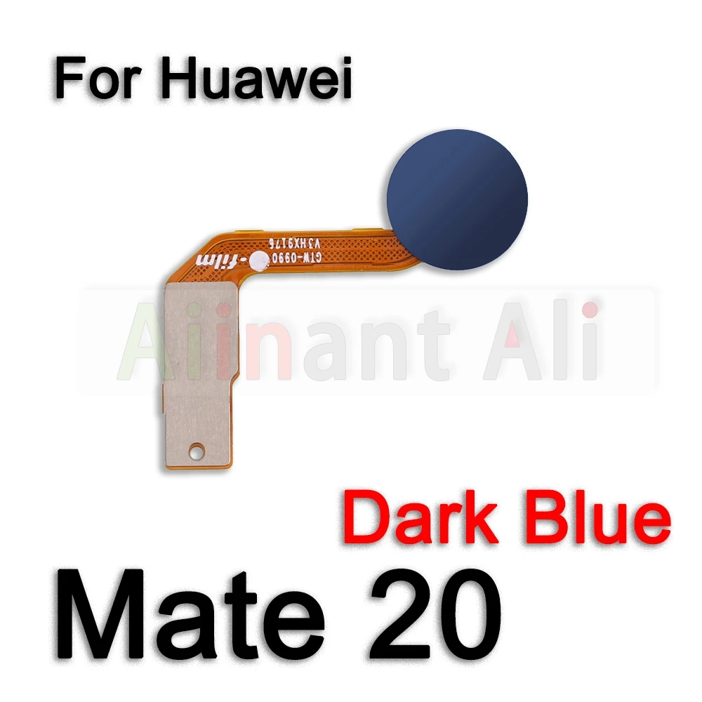 AiinAnt Back Home Button Key Connection Touch ID Scanner Fingerprint Sensor Flex Cable Ribbon For Huawei Mate 20 Lite Pro